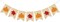 Greentek; Burlap Pumpkin & Maple Leaves Fall Banner Garland – 8.2FT Thanksgiving Autumn Harvest Hanging Bunting Sign for Home, Party, Fireplace, Wall & Photo Backdrop Decor; Category:Banners; Image:2